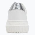Calvin Klein women's shoes YW0YW01224 Cupsole Mono Lth Wn white/silver 6