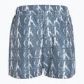 Men's Calvin Klein Medium Drawstring Print swim shorts blue 2