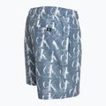 Men's Calvin Klein Medium Drawstring Print swim shorts blue 3