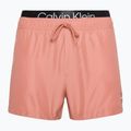 Men's Calvin Klein Short Double Wb pink swim shorts