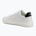 Calvin Klein men's shoes YM0YM00681 Chunky Cupsole Monologo Lth triple bright white/black 3