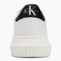 Calvin Klein men's shoes YM0YM00681 Chunky Cupsole Monologo Lth triple bright white/black 6