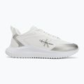 Women's shoes Calvin Klein Eva Runner Low Lace Mix Ml Wn bright white/silver 2