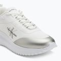 Women's shoes Calvin Klein Eva Runner Low Lace Mix Ml Wn bright white/silver 7