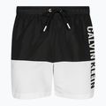 Men's Calvin Klein Medium Drawstring-Block swim shorts black