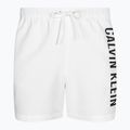 Men's Calvin Klein Medium Drawstring classic white swim shorts