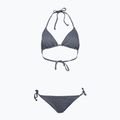 Women's two-piece swimsuit O'Neill Capri Bondey Bikini black simple stripe
