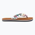 Women's O'Neill Ditsy Sun Bloom white tropical flower flip flops 2