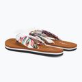 Women's O'Neill Ditsy Sun Bloom white tropical flower flip flops 3