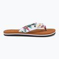 Women's O'Neill Ditsy Sun Bloom white tropical flower flip flops 5