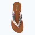 Women's O'Neill Ditsy Sun Bloom white tropical flower flip flops 6