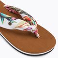 Women's O'Neill Ditsy Sun Bloom white tropical flower flip flops 7