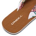 Women's O'Neill Ditsy Sun Bloom white tropical flower flip flops 8