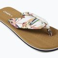 Women's O'Neill Ditsy Sun Bloom white tropical flower flip flops 11