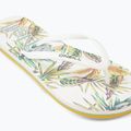 Women's O'Neill Profile Graphic white tropical flower flip flops 11
