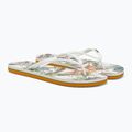 Women's O'Neill Profile Graphic white tropical flower flip flops 3