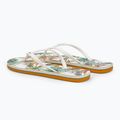 Women's O'Neill Profile Graphic white tropical flower flip flops 4