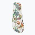 Women's O'Neill Profile Graphic white tropical flower flip flops 6