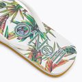 Women's O'Neill Profile Graphic white tropical flower flip flops 8