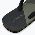 Men's O'Neill Profile Color Block deep lichen green color block flip flops 8