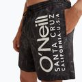 Men's O'Neill Cali Floral 16'' black tonal flower swim shorts 5