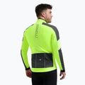 Men's Rogelli Essential Winter Hi Vis cycling jacket yellow 3