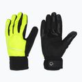 Men's cycling gloves Rogelli Essential Winter Waterproop fluor yellow