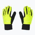 Men's cycling gloves Rogelli Essential Winter Waterproop fluor yellow 2