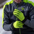 Men's cycling gloves Rogelli Essential Winter Waterproop fluor yellow 3