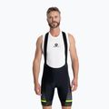 Rogelli Hero II Bib Short men's cycling shorts yellow/grey/black