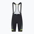 Rogelli Hero II Bib Short men's cycling shorts yellow/grey/black 3