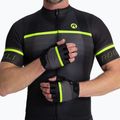 Rogelli Hero II men's cycling gloves black/fluor/grey 2