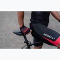 Rogelli Hero II men's cycling gloves black/red/bordeaux 4