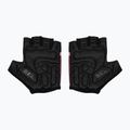 Women's cycling gloves Rogelli Impress II burgundy/coral/black 3