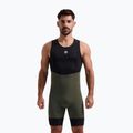 Rogelli Signature Bib Short men's cycling shorts green