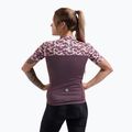 Women's cycling jersey Rogelli Essential Graphic burgundy/coral 2