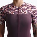 Women's cycling jersey Rogelli Essential Graphic burgundy/coral 3