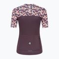 Women's cycling jersey Rogelli Essential Graphic burgundy/coral 5