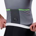 Men's cycling jersey Rogelli Fast grey / turguoise 6