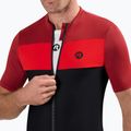Rogelli Core Block men's cycling jersey black / bordeaux / red 3