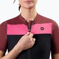 Women's cycling jersey Rogelli Core Block W black/bordeaux/pink 4