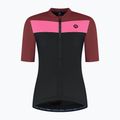 Women's cycling jersey Rogelli Core Block W black/bordeaux/pink 7