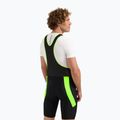 Rogelli Core Bib Short men's cycling shorts black/fluor yellow 2