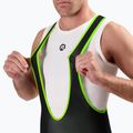 Rogelli Core Bib Short men's cycling shorts black/fluor yellow 3