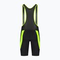 Rogelli Core Bib Short men's cycling shorts black/fluor yellow 7