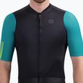 Men's cycling jersey Rogelli Fast black/teal/green 3
