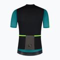 Men's cycling jersey Rogelli Fast black/teal/green 7