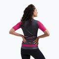 Women's cycling jersey Rogelli Fast ebony/pink/coral 2