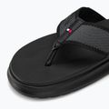 Men's Tommy Hilfiger Comfort Toe Post Beach Sandal black 7