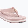 Women's Tommy Hilfiger Im Th Chainprint Midwedge Sandal foggy pink 7